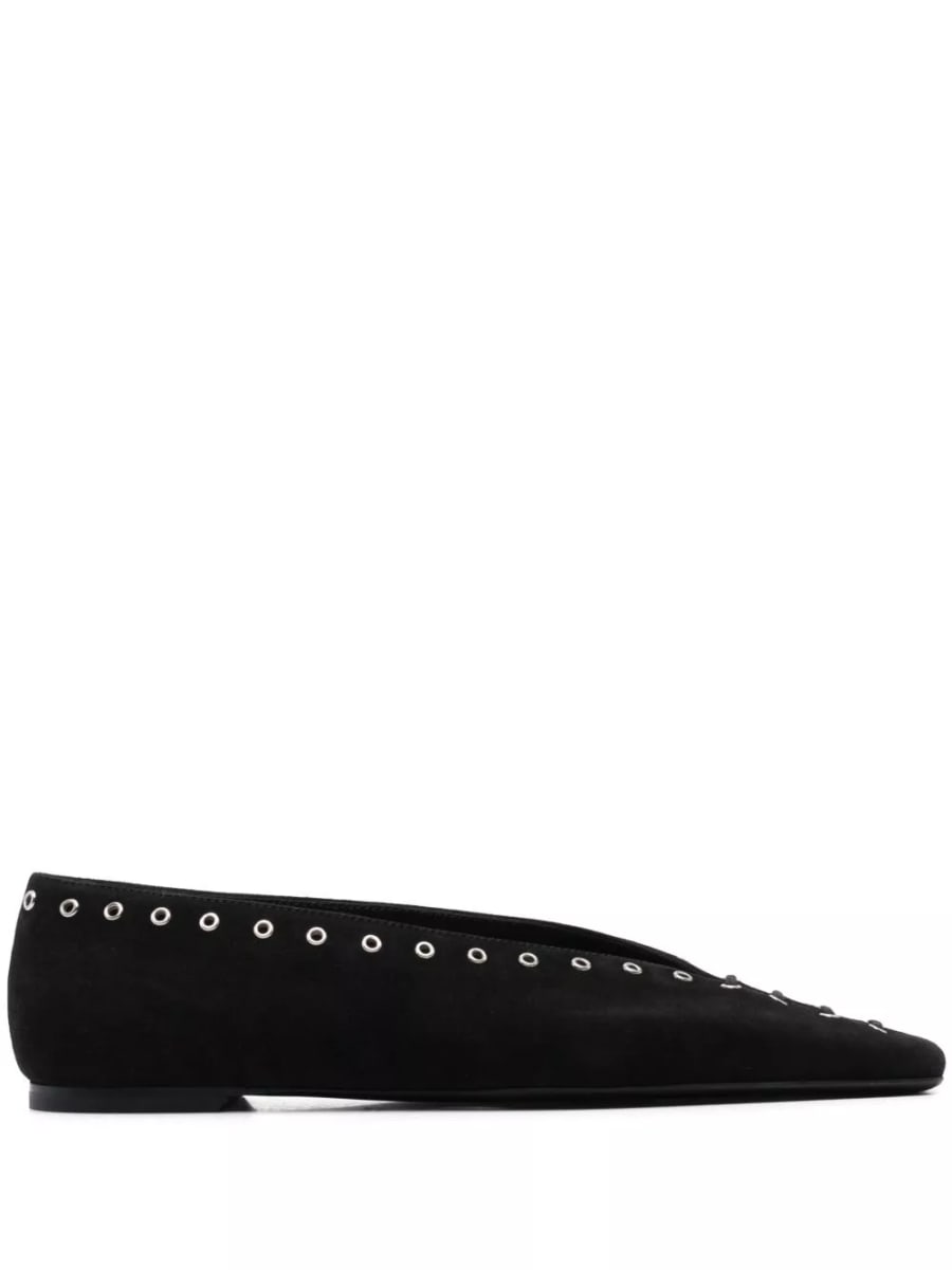 Toteme Ballerina stringata in suede