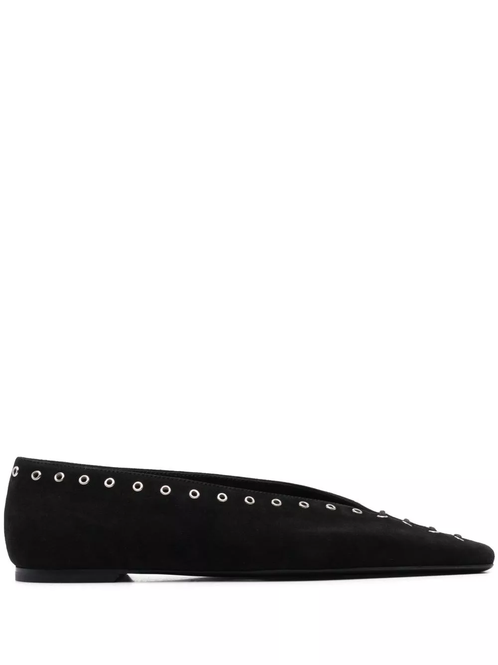 Toteme Ballerina stringata in suede