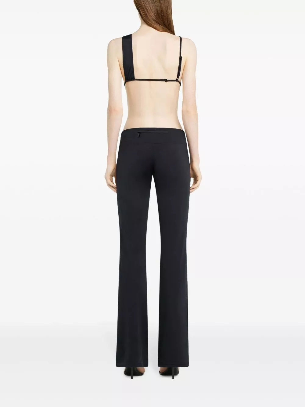 Courrèges Pantaloni in nylon scuba, view 2