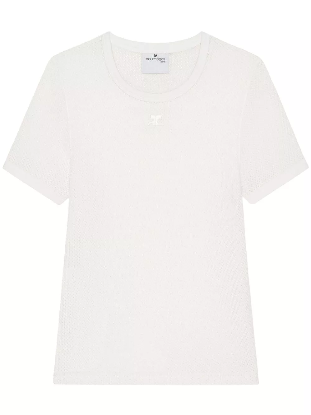 Courrèges T-shirt in cotone con logo