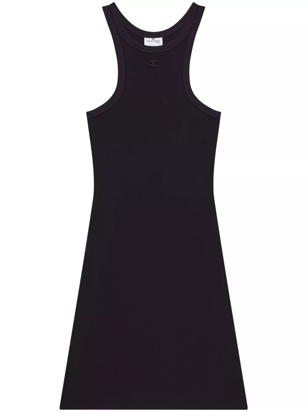 Courrèges Abito mini in cotone Scuba