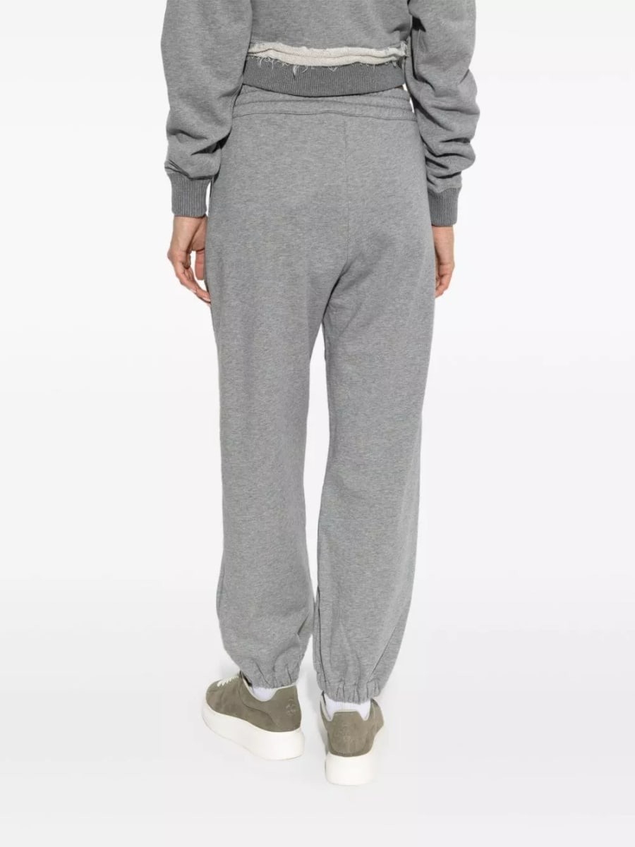 Alexander McQueen Pantaloni in cotone con logo, view 5