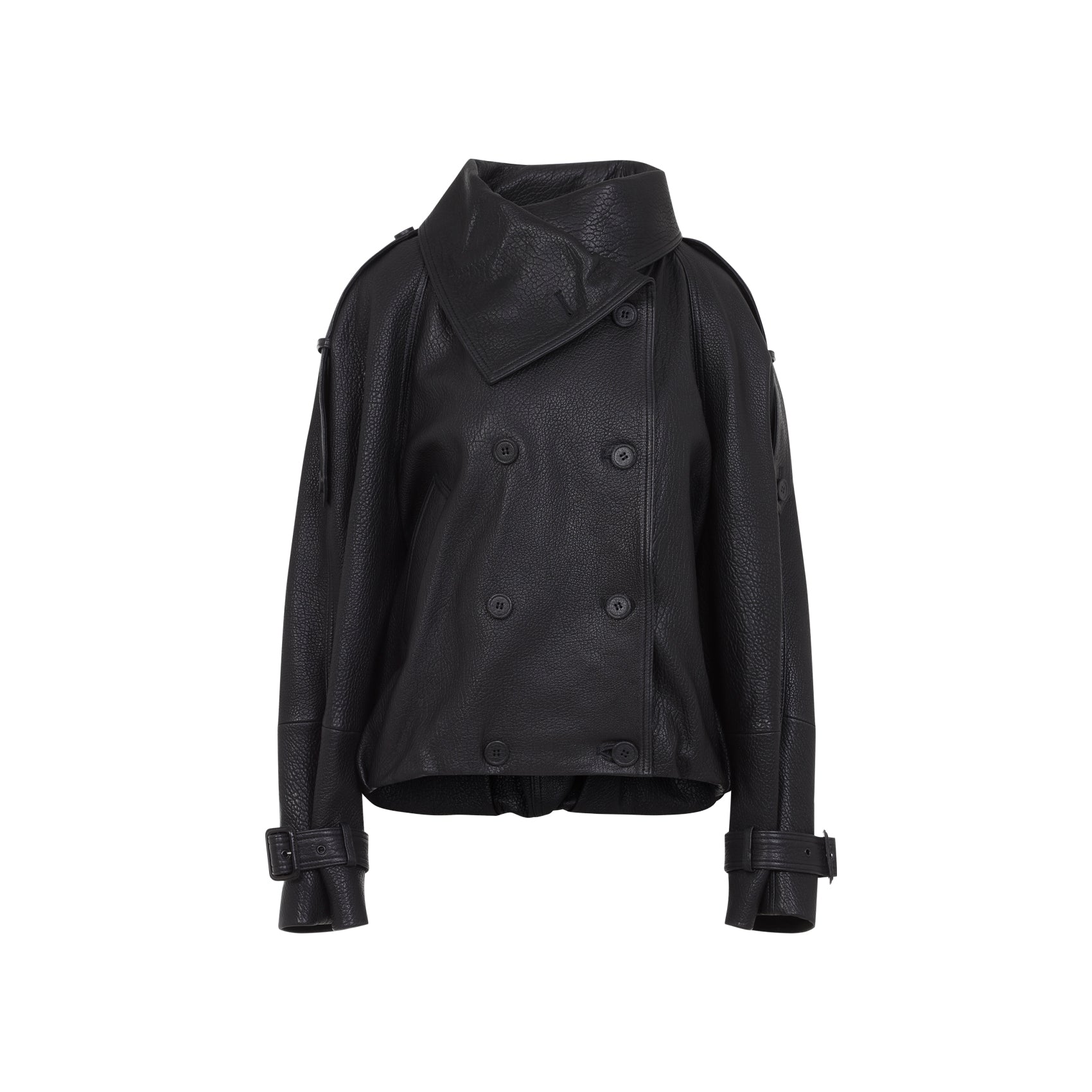 ACNE STUDIOS Acne Studios Leather Bomber Jacket, view 2