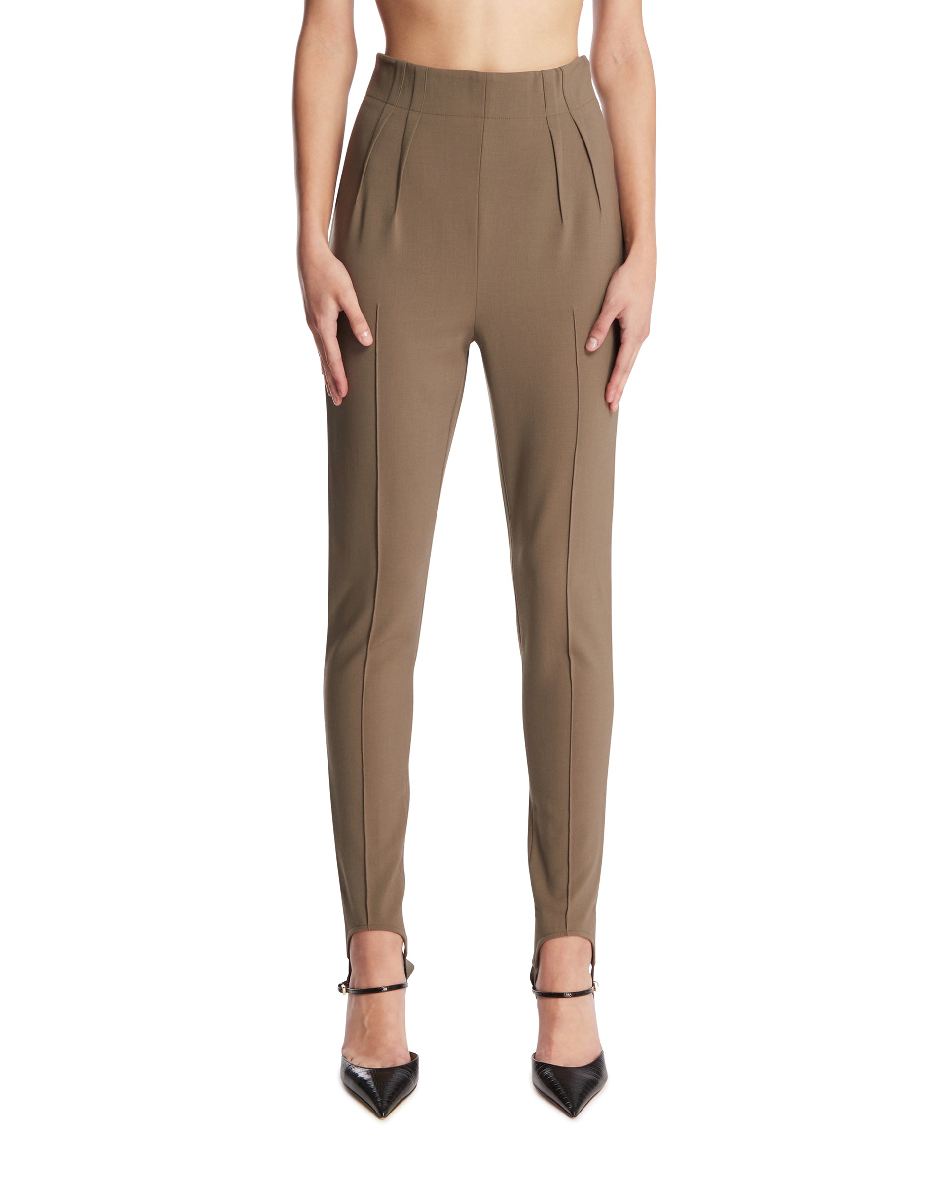 MUGLER Leggings In Lana Beige