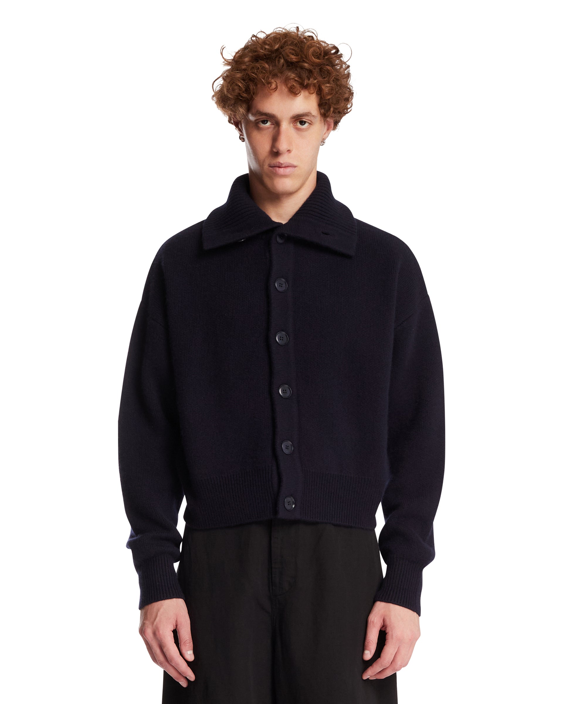 EXTREME CASHMERE Cardigan In Cotone Blu