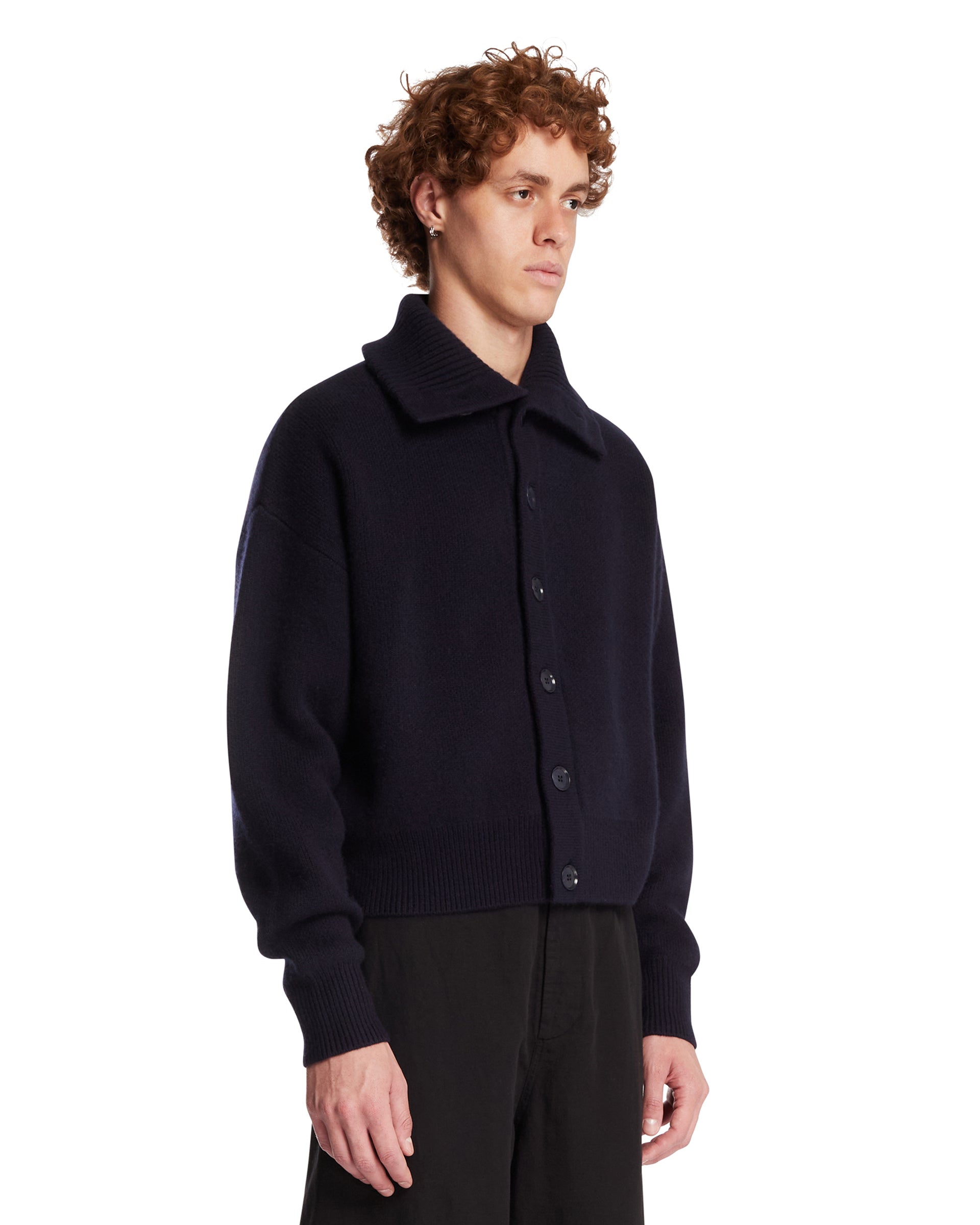 EXTREME CASHMERE Cardigan In Cotone Blu, view 2