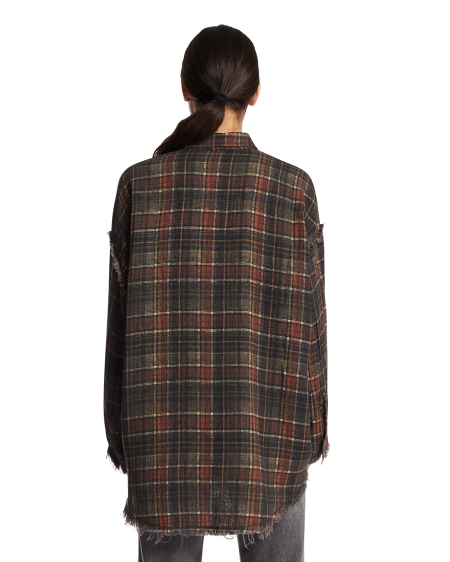 R13 Camicia Reversibile Multicolore, view 4