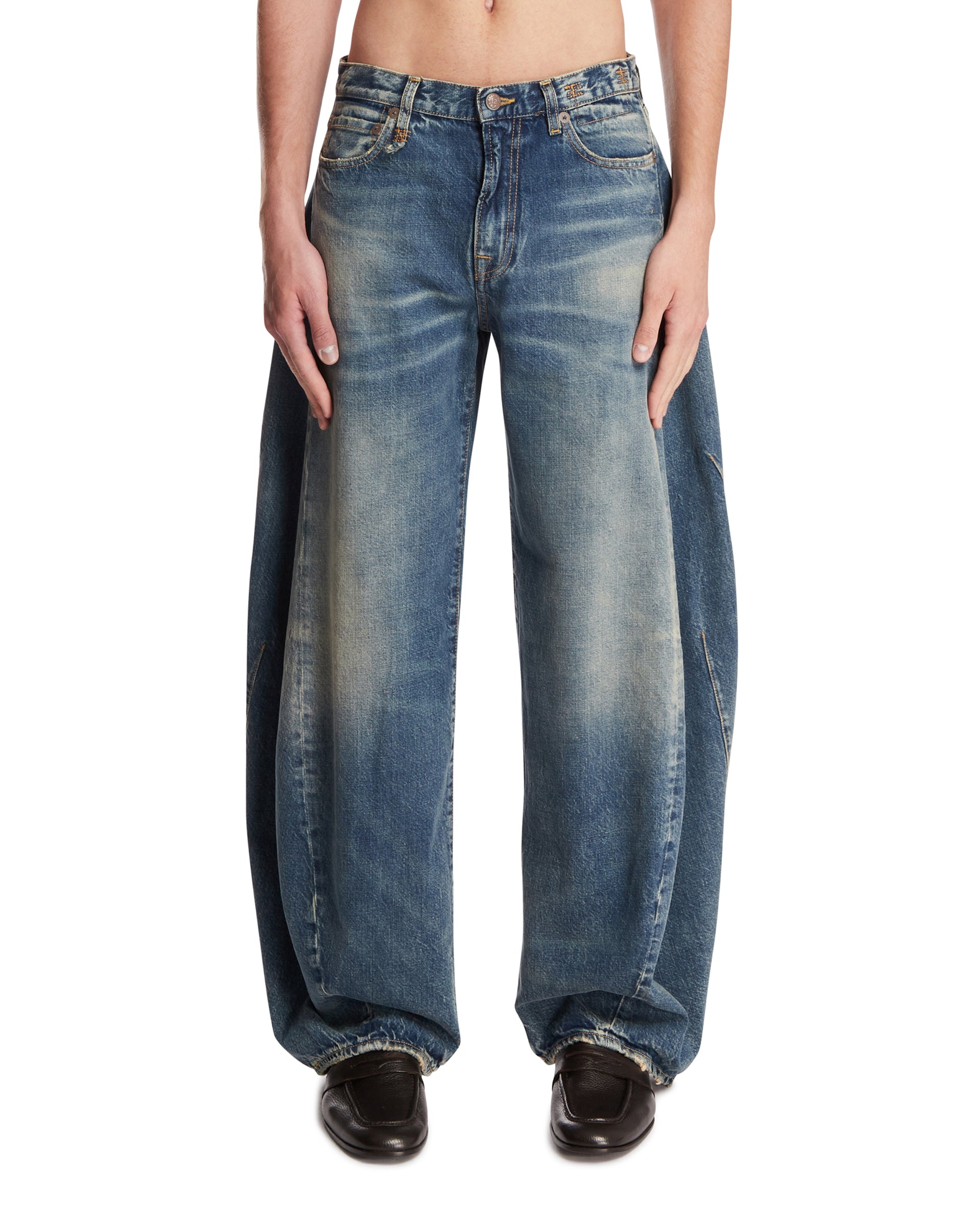 R13 Jeans Twisted Blu