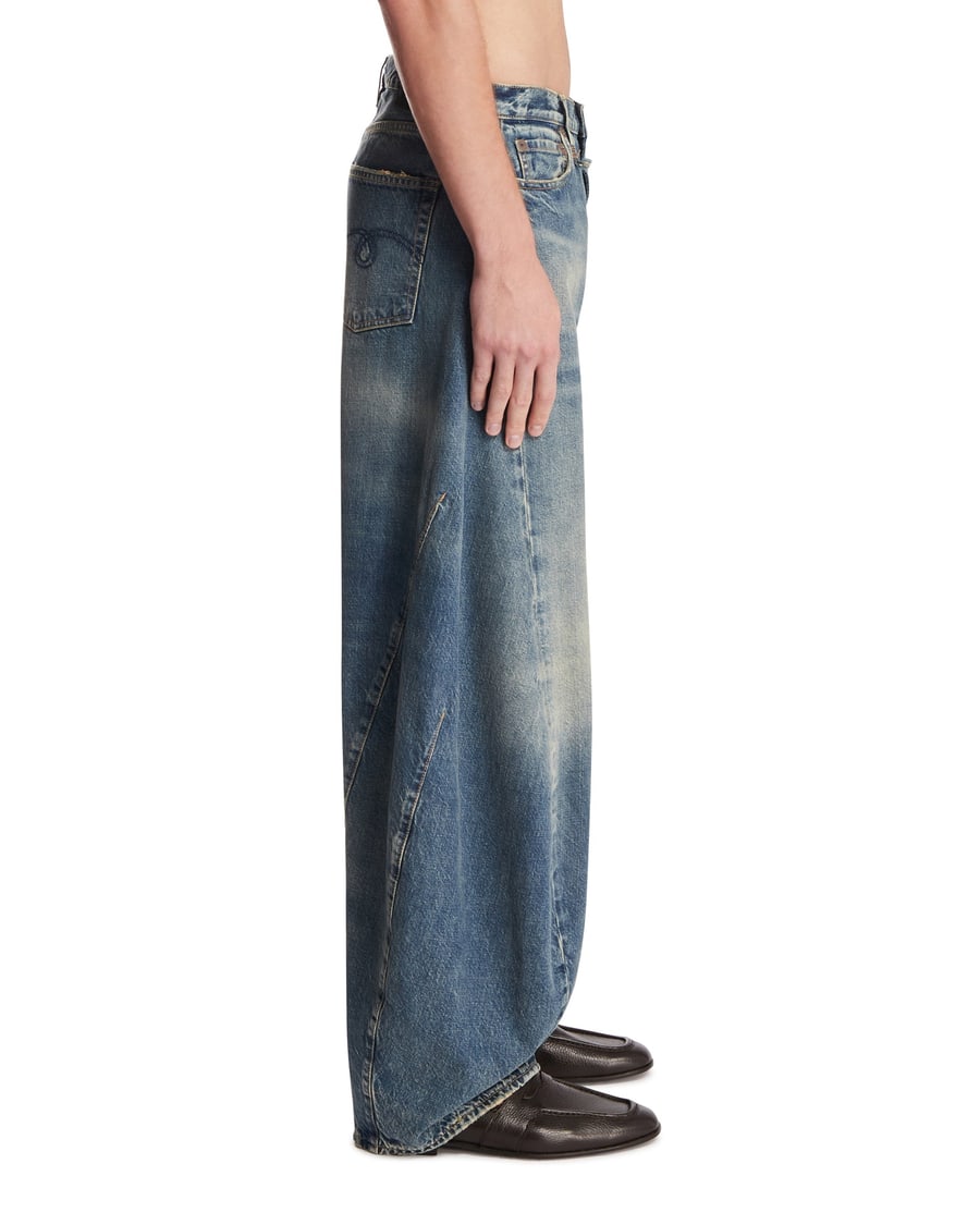 R13 Jeans Twisted Blu, view 4