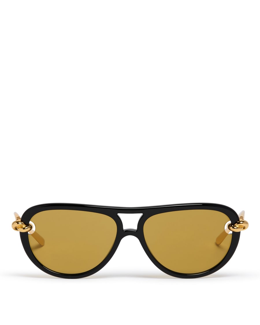 Bottega Veneta Occhiali Da Sole Aviator Knot Dorati