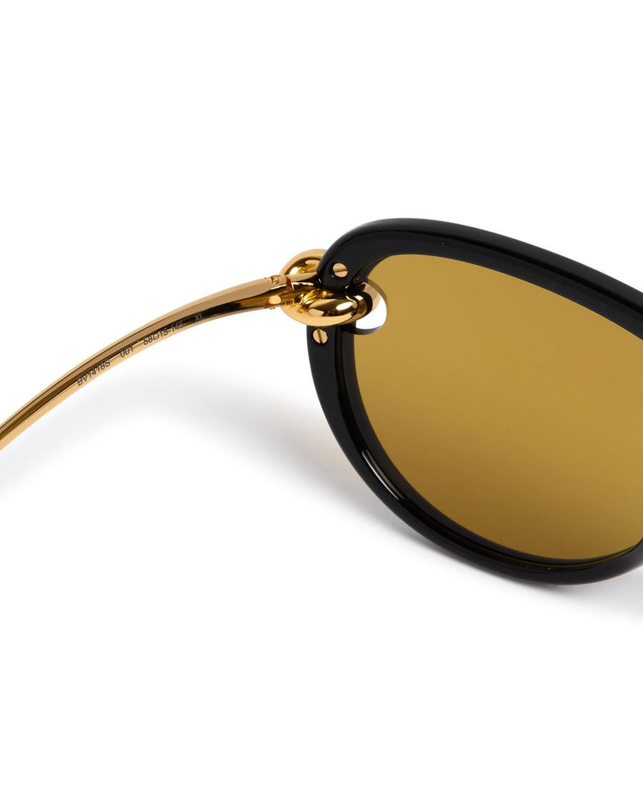 Bottega Veneta Occhiali Da Sole Aviator Knot Dorati, view 4