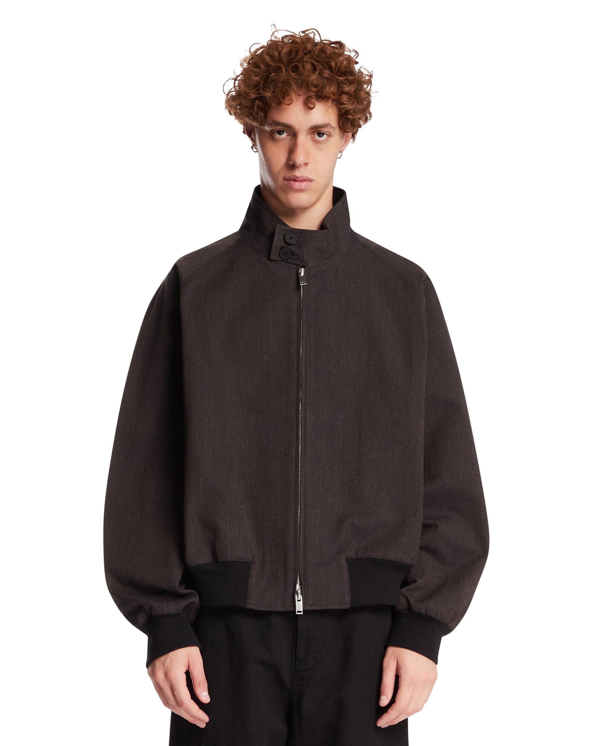 STUDIO NICHOLSON Bomber Minimal Marrone