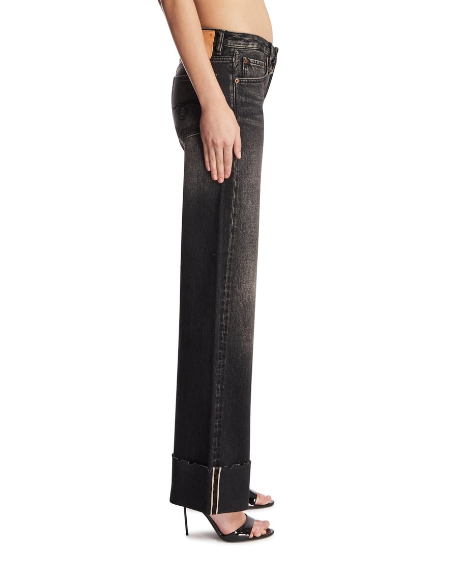 R13 Jeans Con Risvolto Neri, view 4