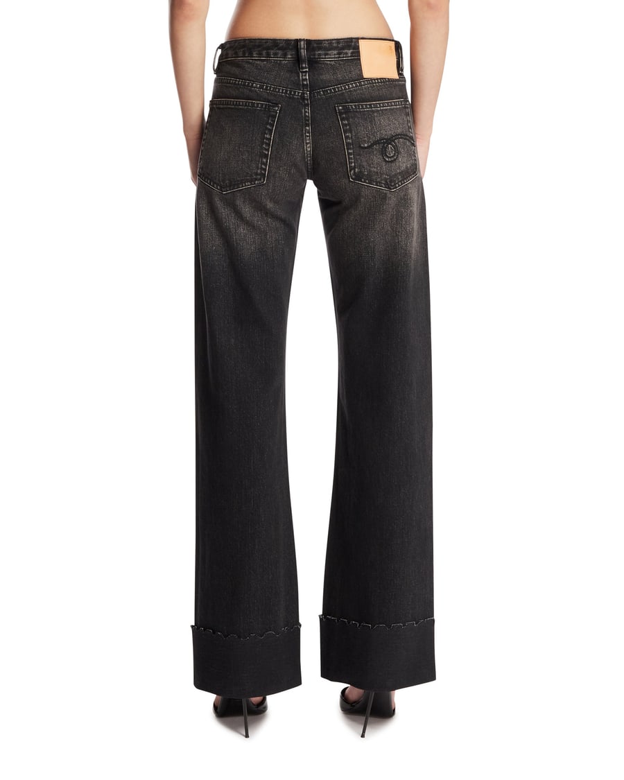 R13 Jeans Con Risvolto Neri, view 5