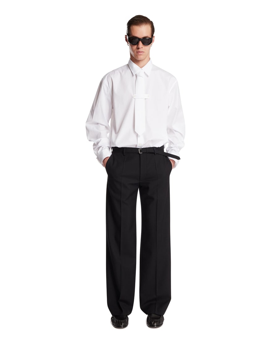 Dries Van Noten Pantaloni Con Cintura Integrata Neri, view 3