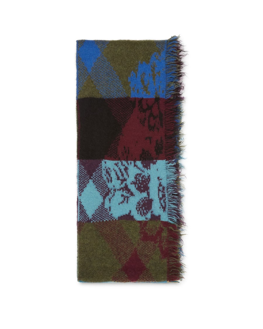 Dries Van Noten Sciarpa In Lana Multicolore