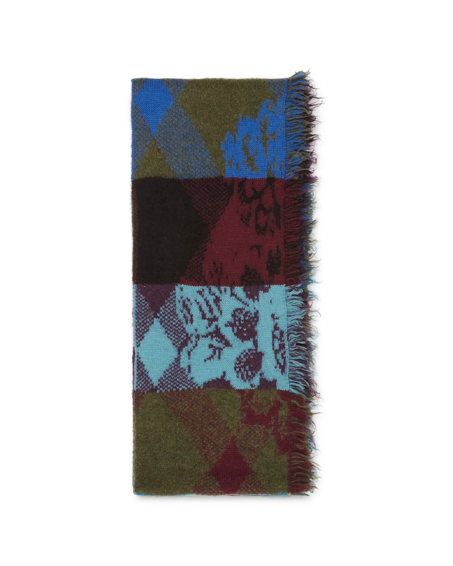 Dries Van Noten Sciarpa In Lana Multicolore, view 2