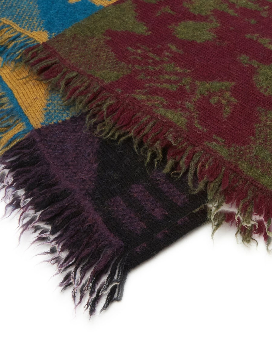 Dries Van Noten Sciarpa In Lana Multicolore, view 4