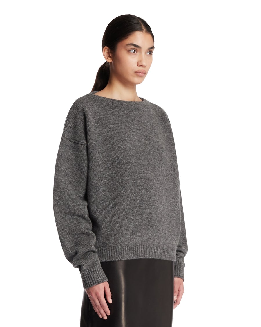 RIER Maglione In Lana Grigio, view 2
