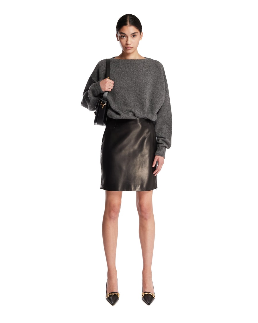 RIER Maglione In Lana Grigio, view 3