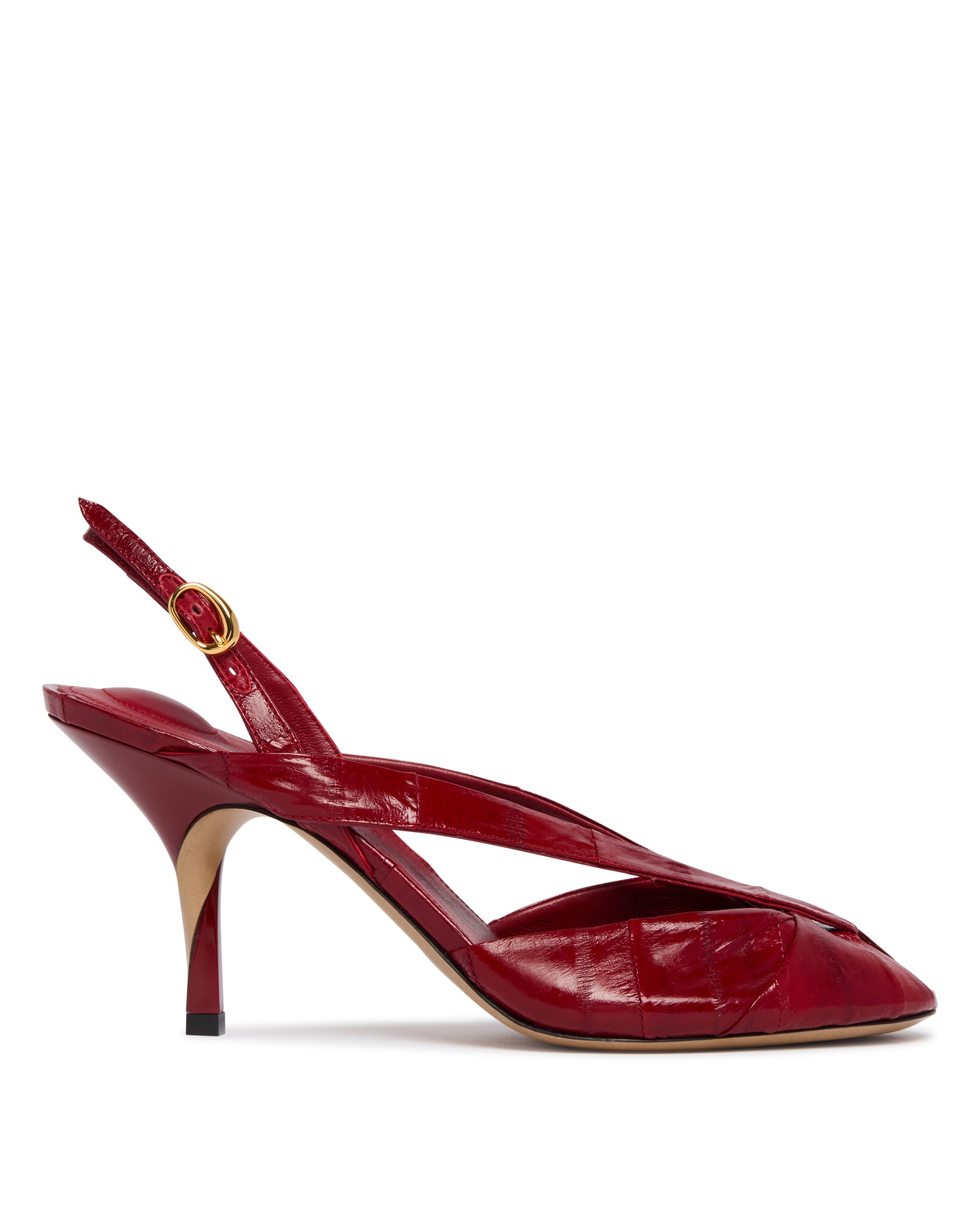 Jacquemus Slingback Poisson In Pelle Rosse