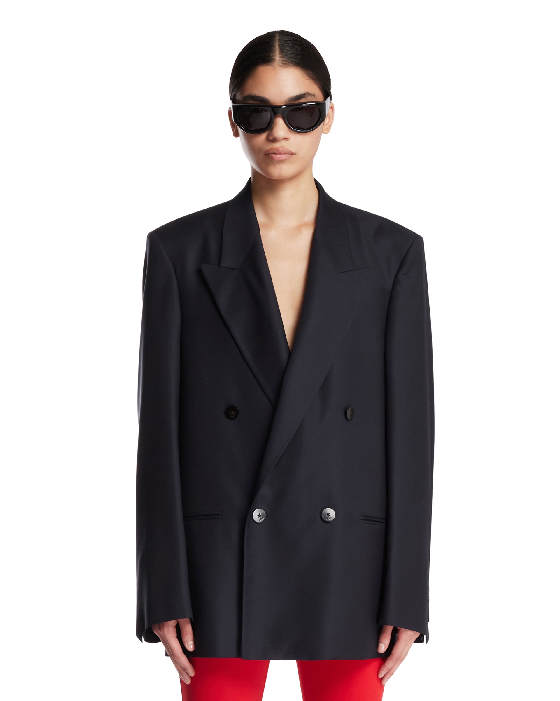 Gucci Giacca Doppiopetto In Lana Nera