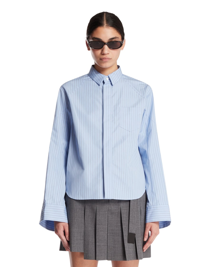SACAI Camicia In Cotone Azzurra