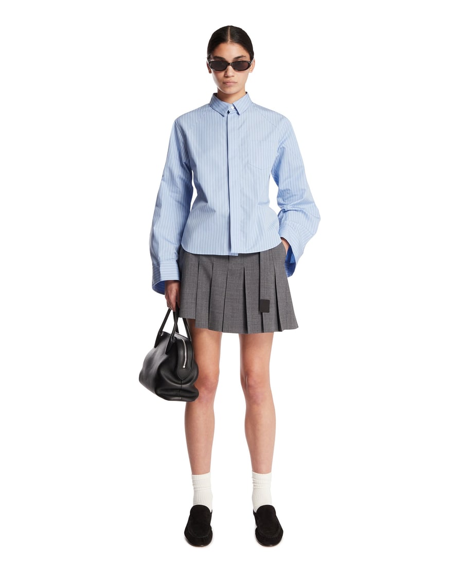 SACAI Camicia In Cotone Azzurra, view 3