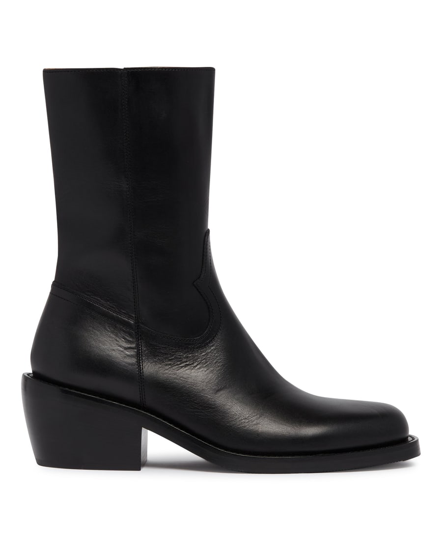 Dries Van Noten Stivaletti in Pelle Neri