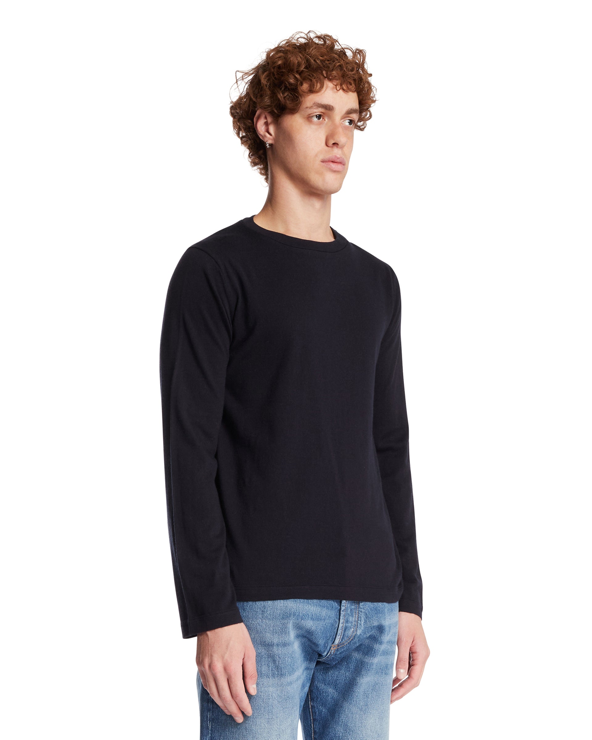 EXTREME CASHMERE T-Shirt In Cotone E Cashmere Blu, view 2