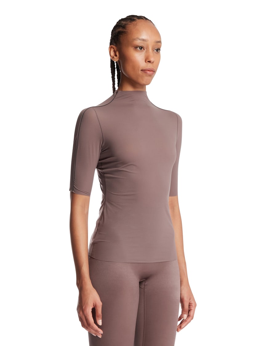 Nike NikeSKIMS Top Mock Neck Marrone, view 2