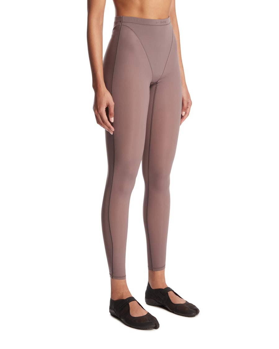 Nike NikeSKIMS Leggings A Vita Alta Marroni, view 2