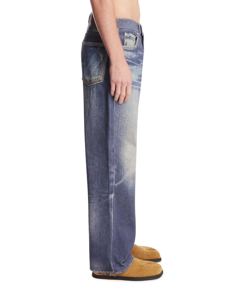 Our Legacy Jeans Azure Print Third Cut Blu, view 4