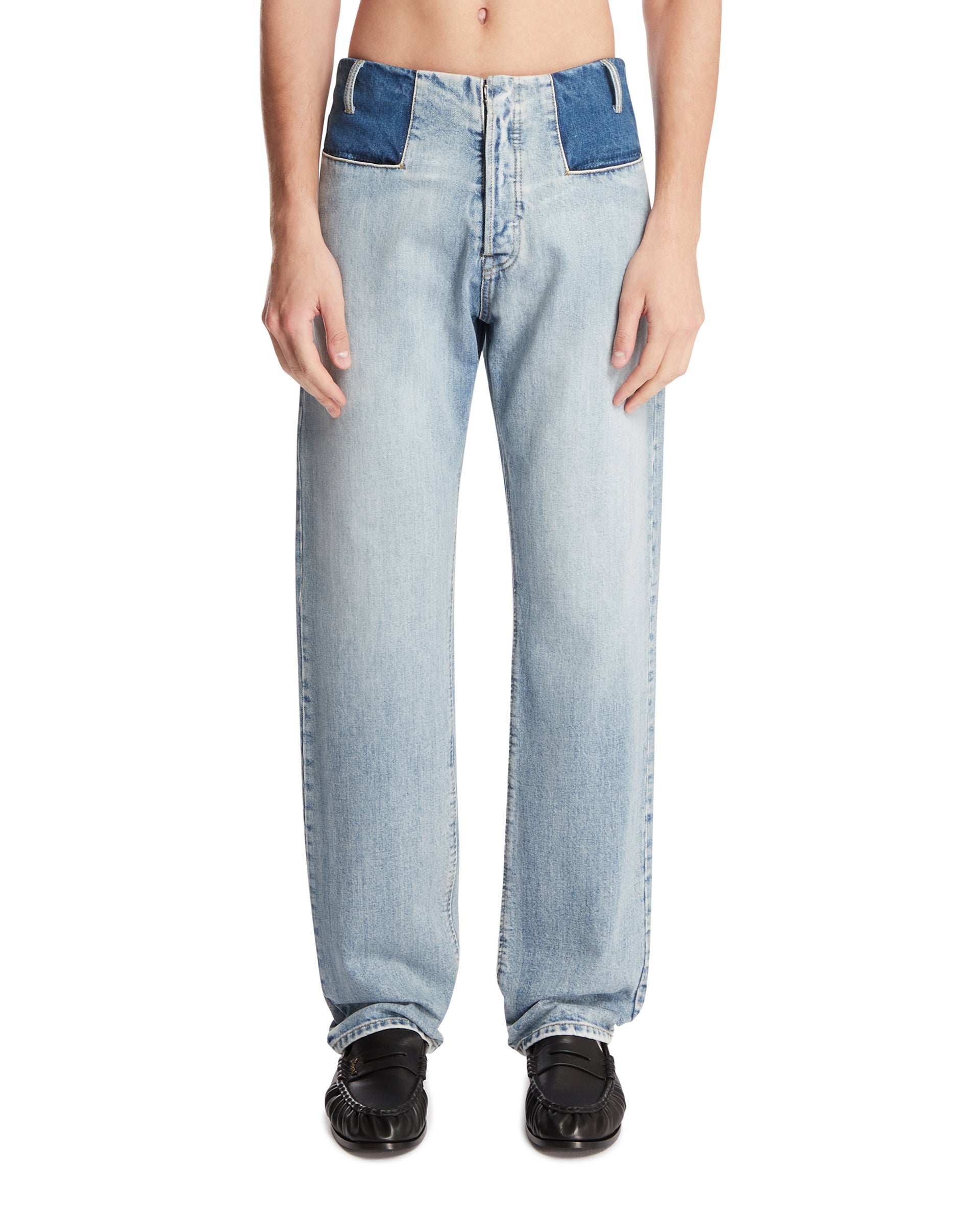 Maison Margiela Jeans A Gamba Dritta Blu