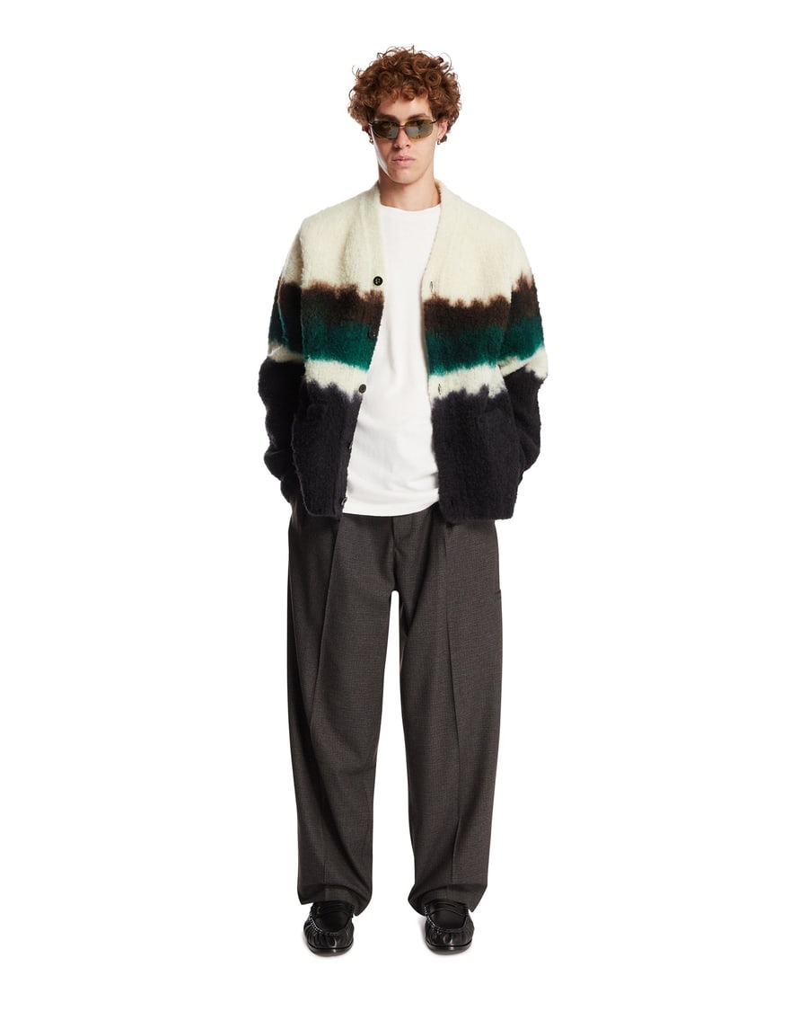 SACAI Maglione In Misto Lana Nero, view 3