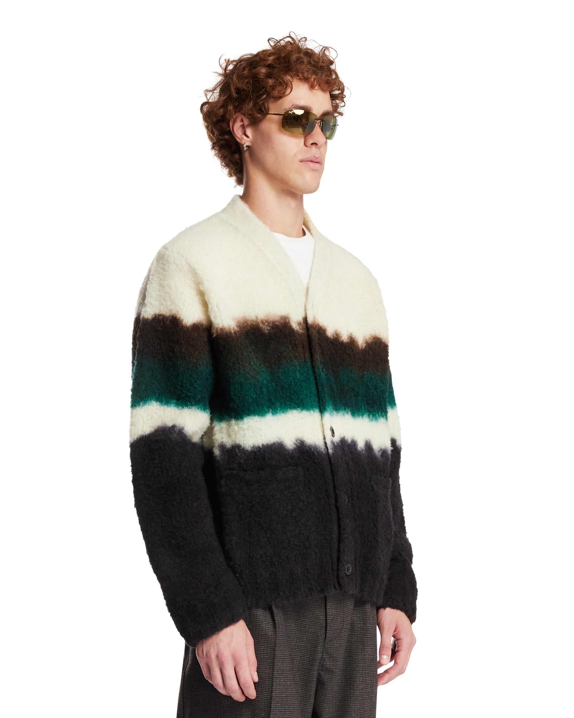 SACAI Maglione In Misto Lana Nero, view 2