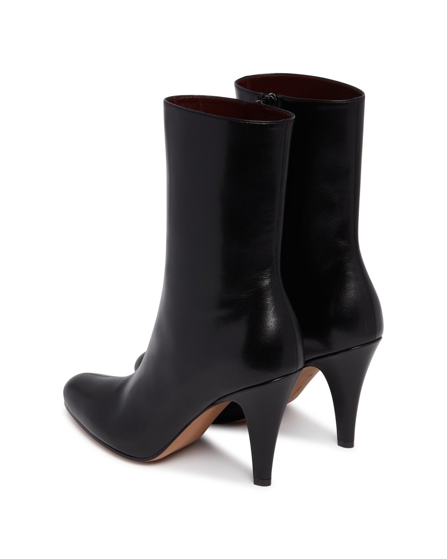 The Row Stivaletti Ornella In Pelle Neri, view 5