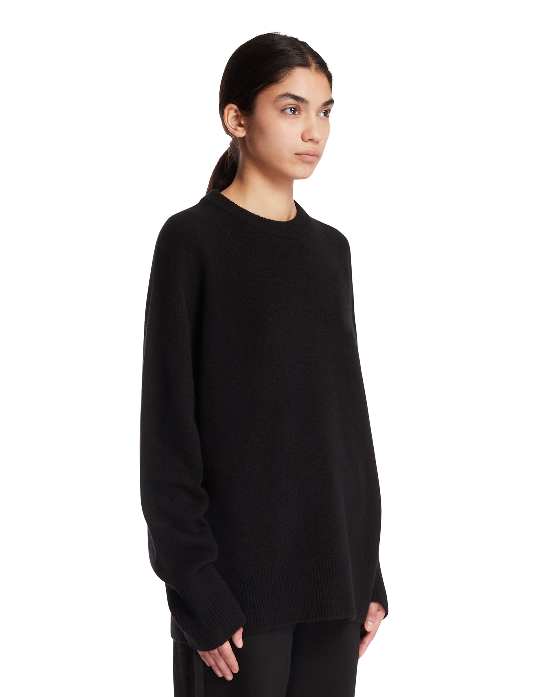 The Row Maglione Sibem In Lana E Cashmere Nero, view 2