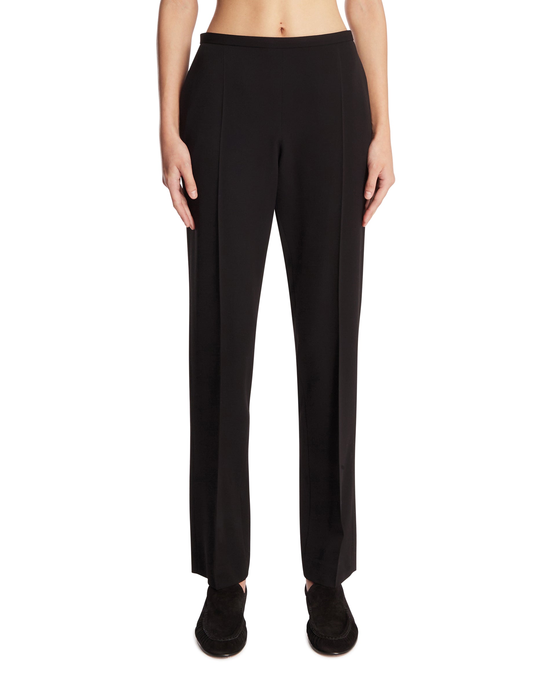 The Row Pantaloni In Lana Neri