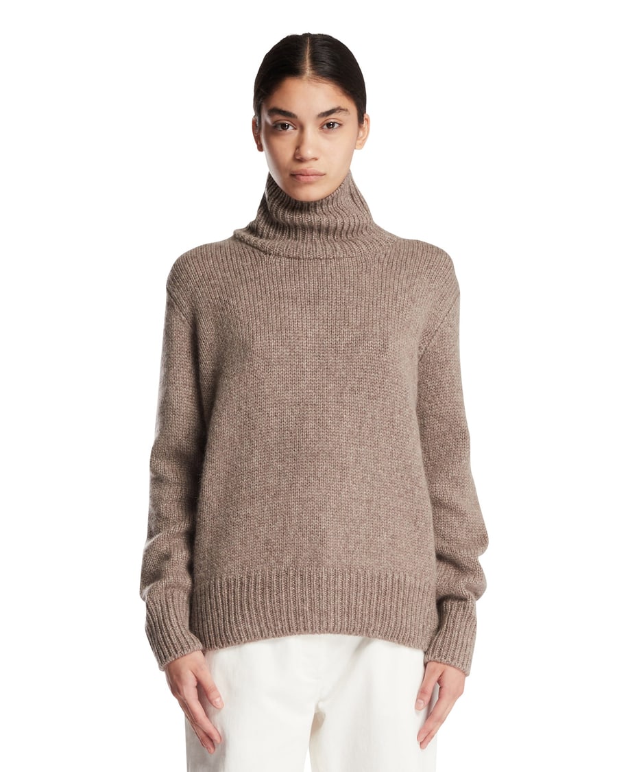 The Row Maglione A Collo Alto Plira Beige