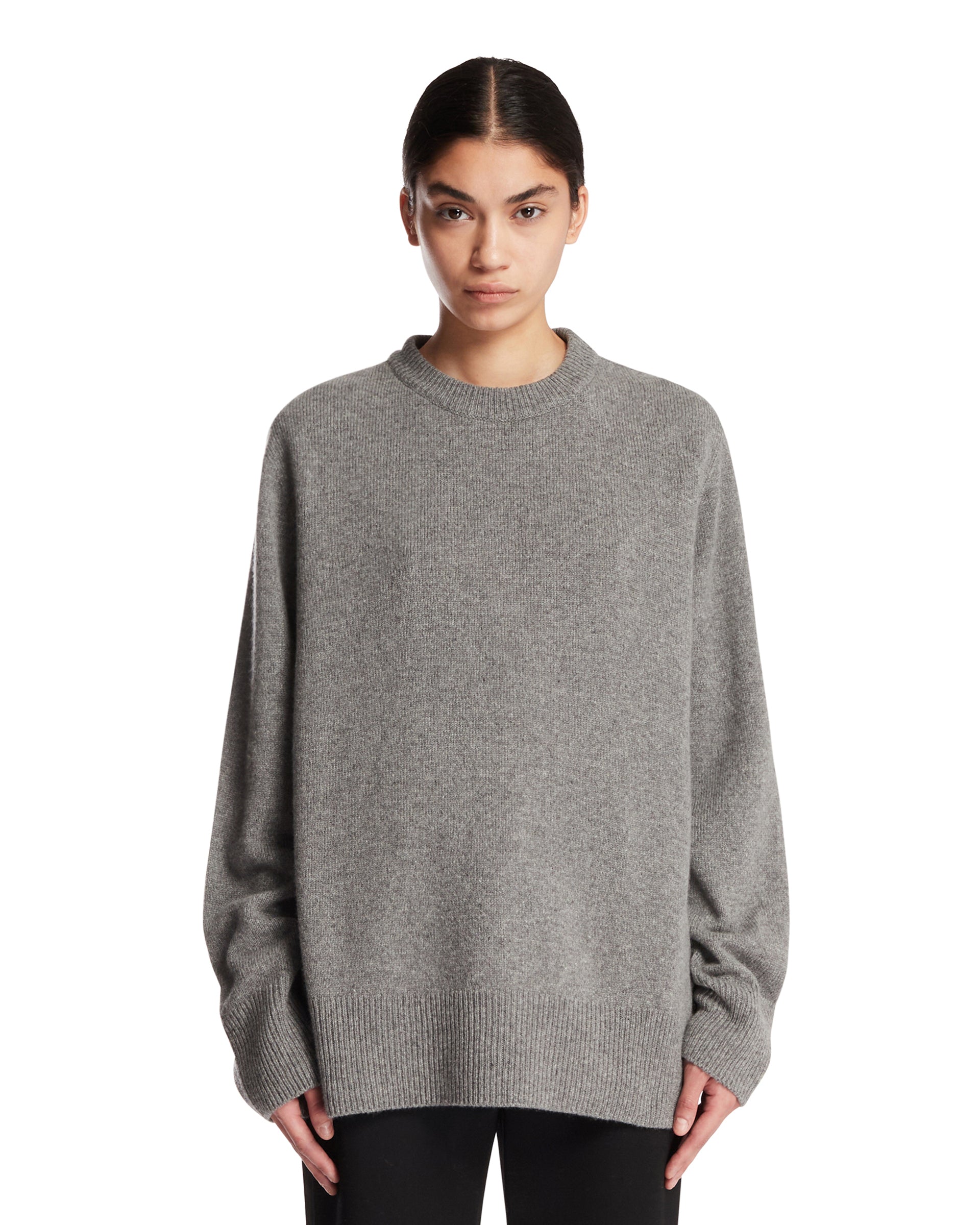 The Row Maglione Sibem In Lana E Cashmere Grigio