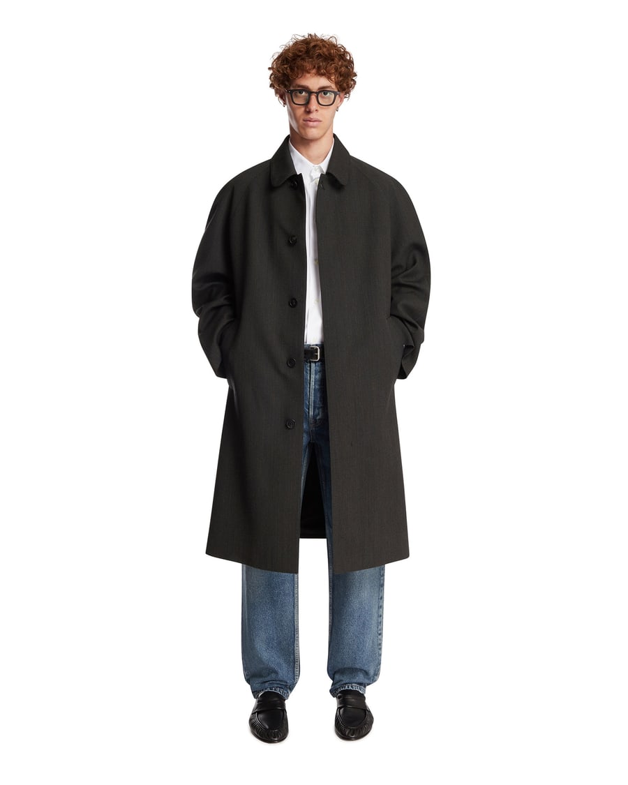 The Row Cappotto Perlin Grigio, view 3