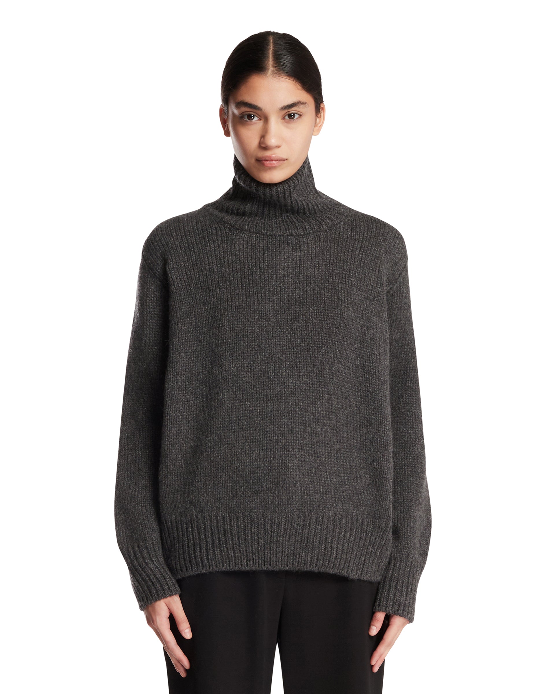 The Row Maglione A Collo Alto Plira Grigio