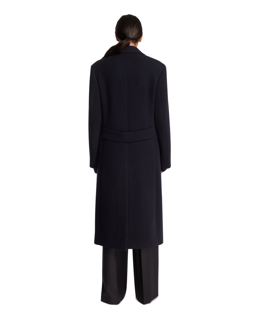The Row Cappotto Doppiopetto In Lana Blu, view 5