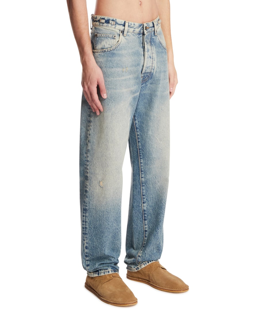 DARKPARK Jeans A 5 Tasche Blu, view 2