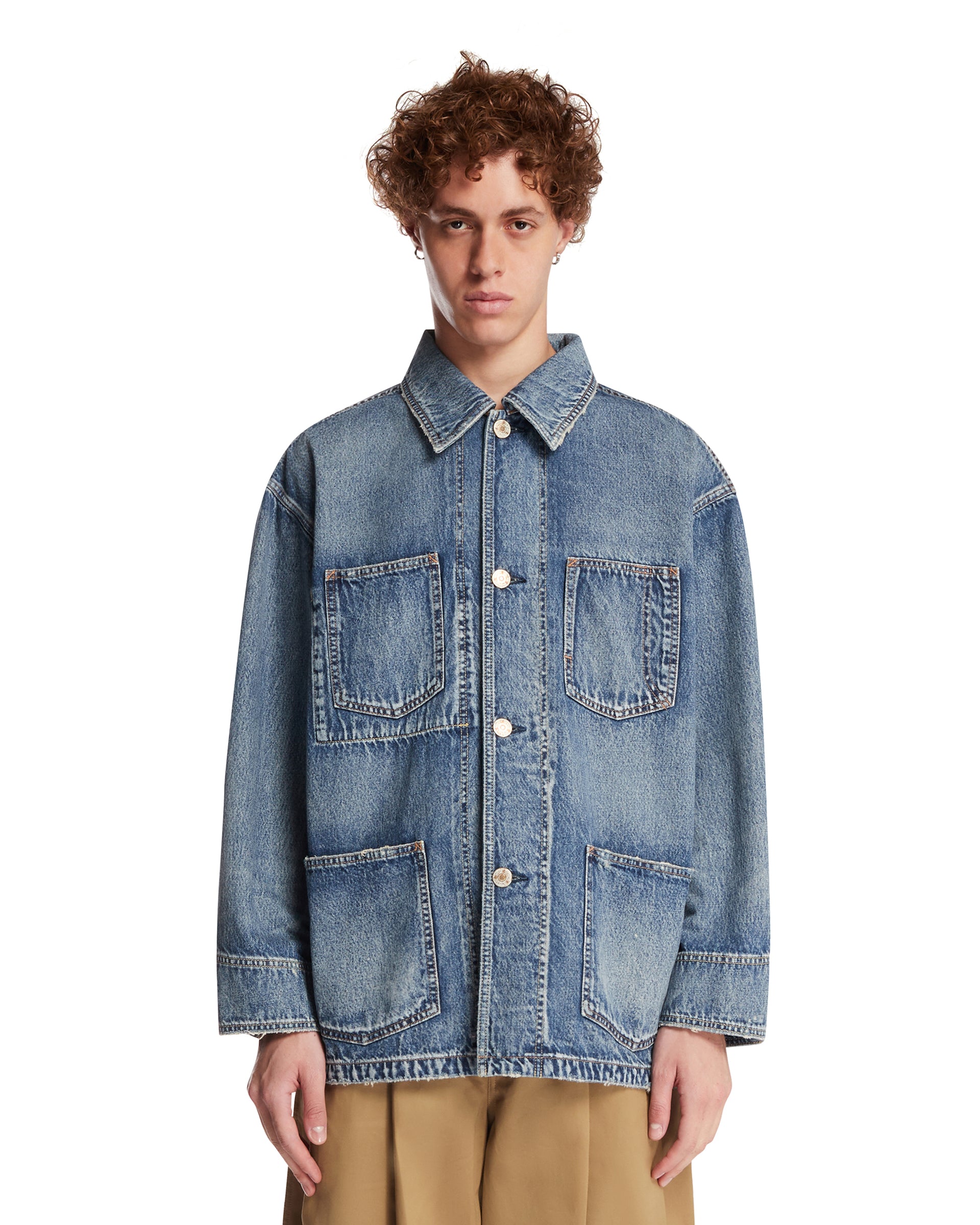 NEEDBY VINTAGE Giacca Di Jeans Nikko Blu