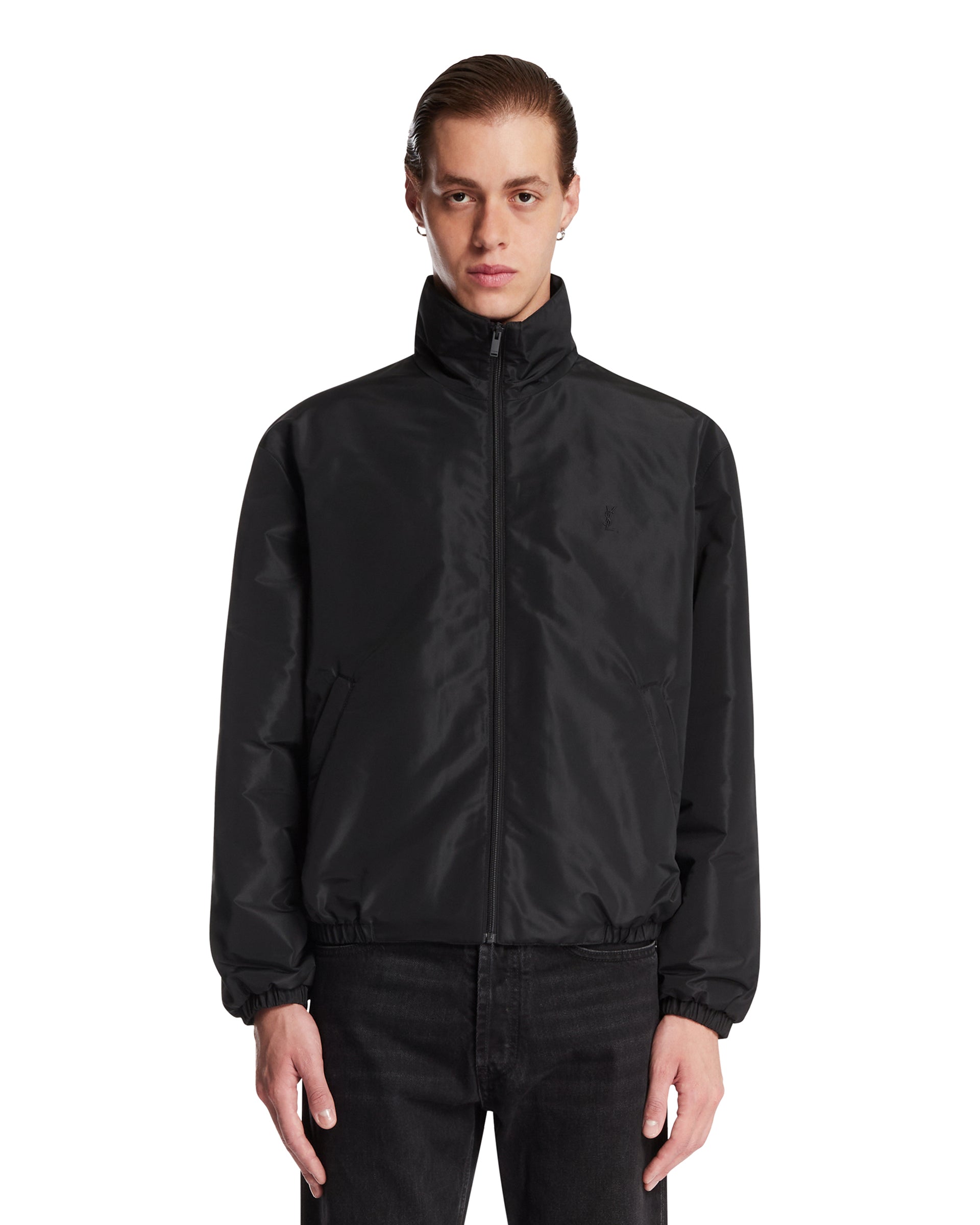 Saint Laurent Giacca A Vento Nera