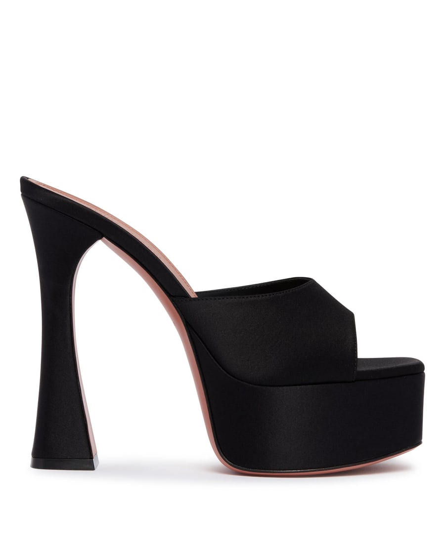 Amina Muaddi Mules Con Plateau Dalida Nere