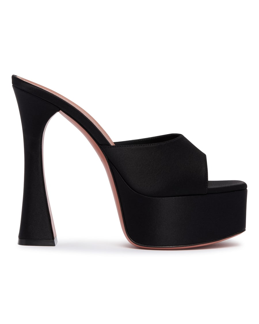 Amina Muaddi Mules Con Plateau Dalida Nere, view 2