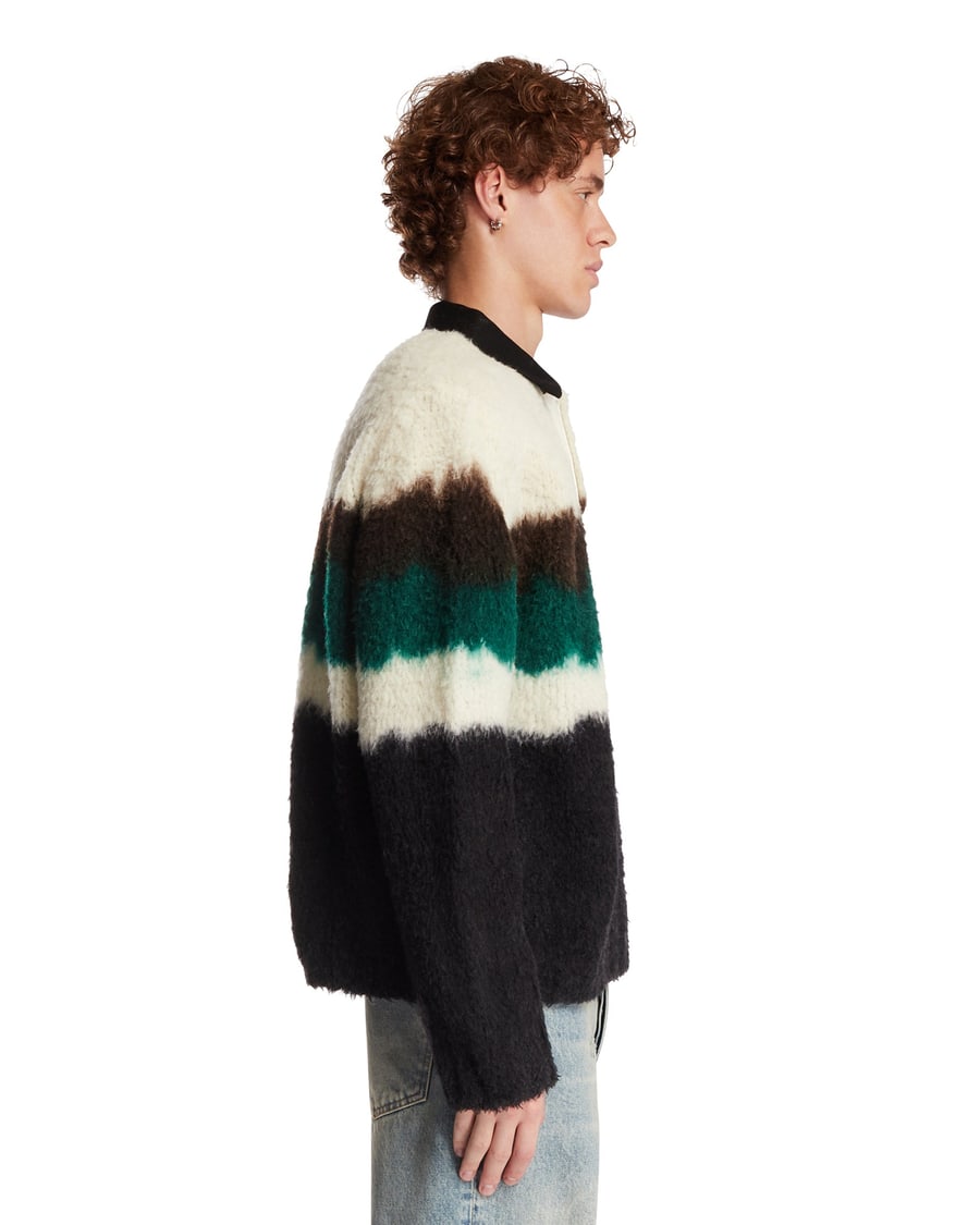 SACAI Maglione In Misto Lana Nero, view 4